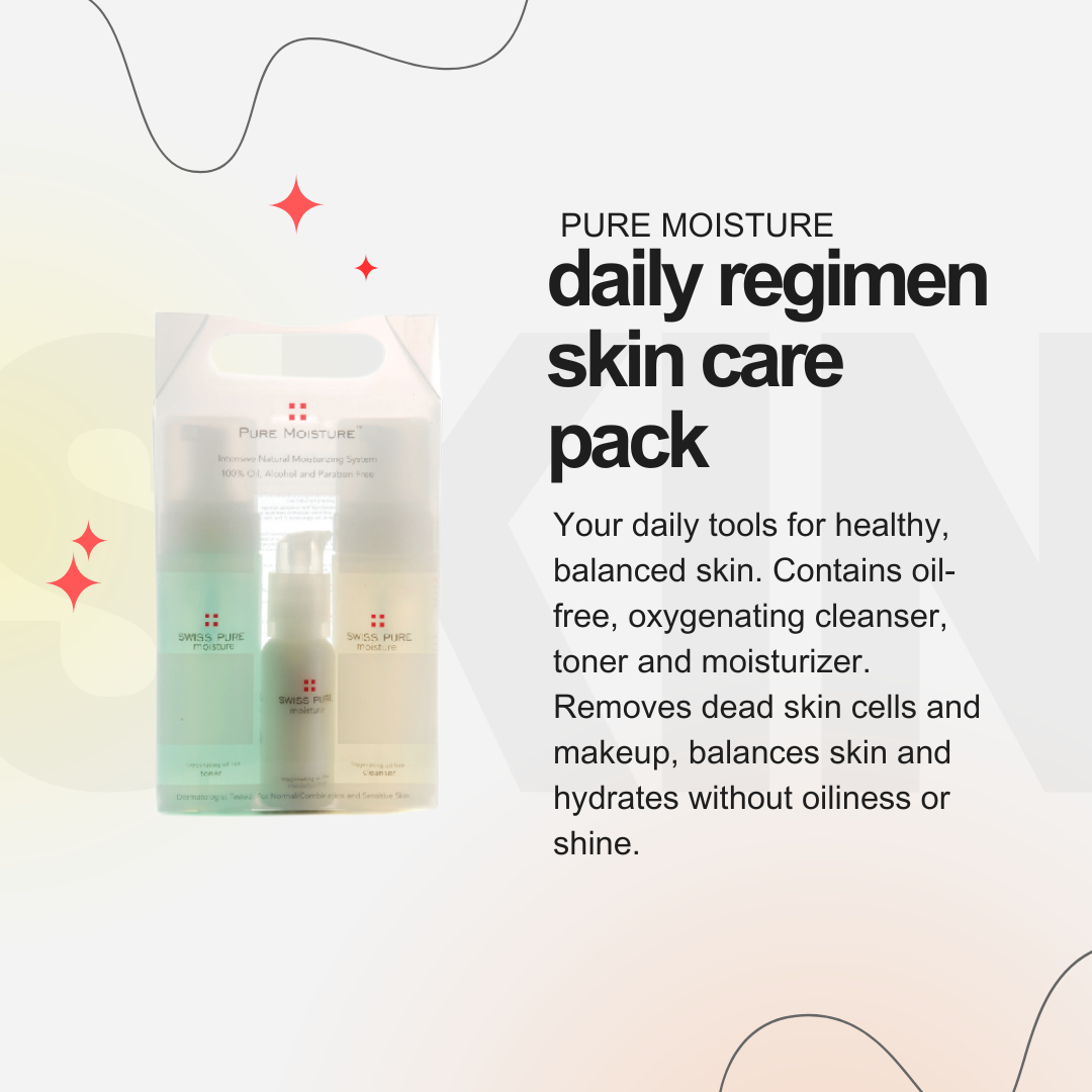 Pure Moisture Daily Skin Care Regimen Pack - Best Seller